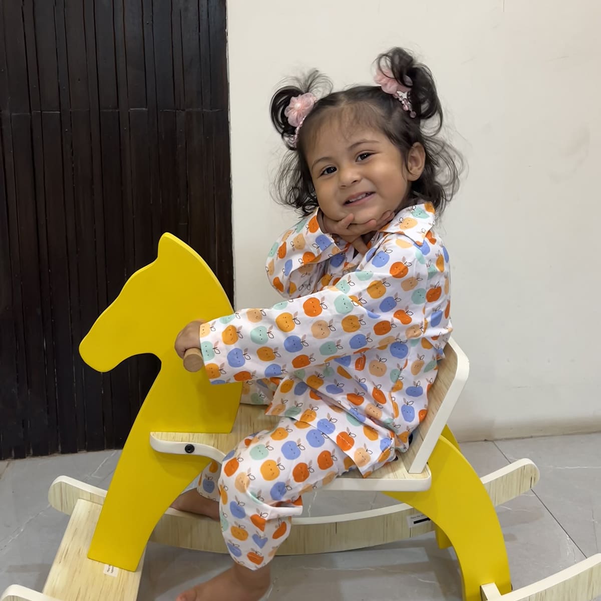 Cotton Nightsuit- Apples