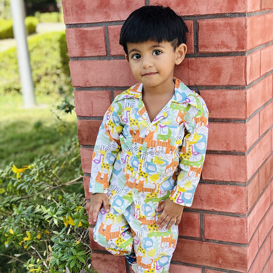 Cotton Nightsuit- Colorful Animals