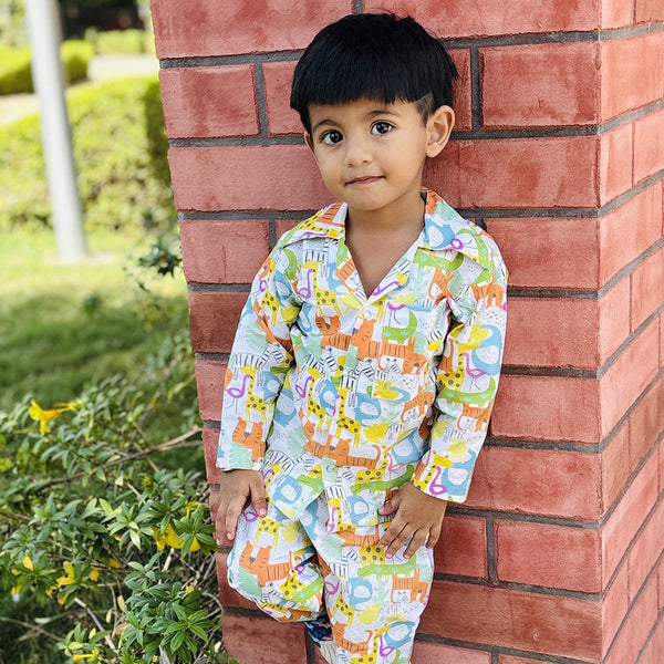 Cotton Nightsuit- Colorful Animals