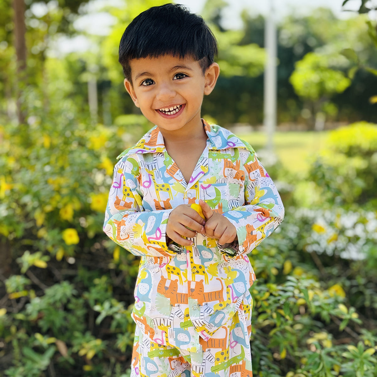 Cotton Nightsuit- Colorful Animals