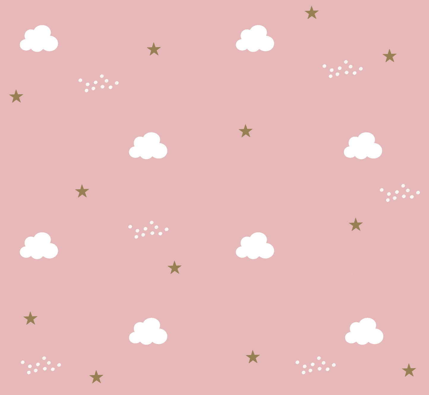 Cotton Nightsuit- Pink Clouds